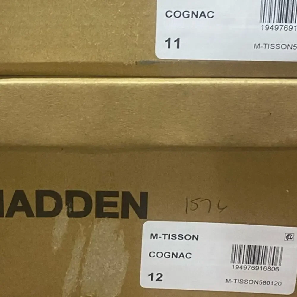 STEVE MADDEN Men's Tisson Double Strap Sandals Cognac 12